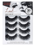 KISS Lash Couture triple push-up false eyelash set, pack of 2, Bombshell style