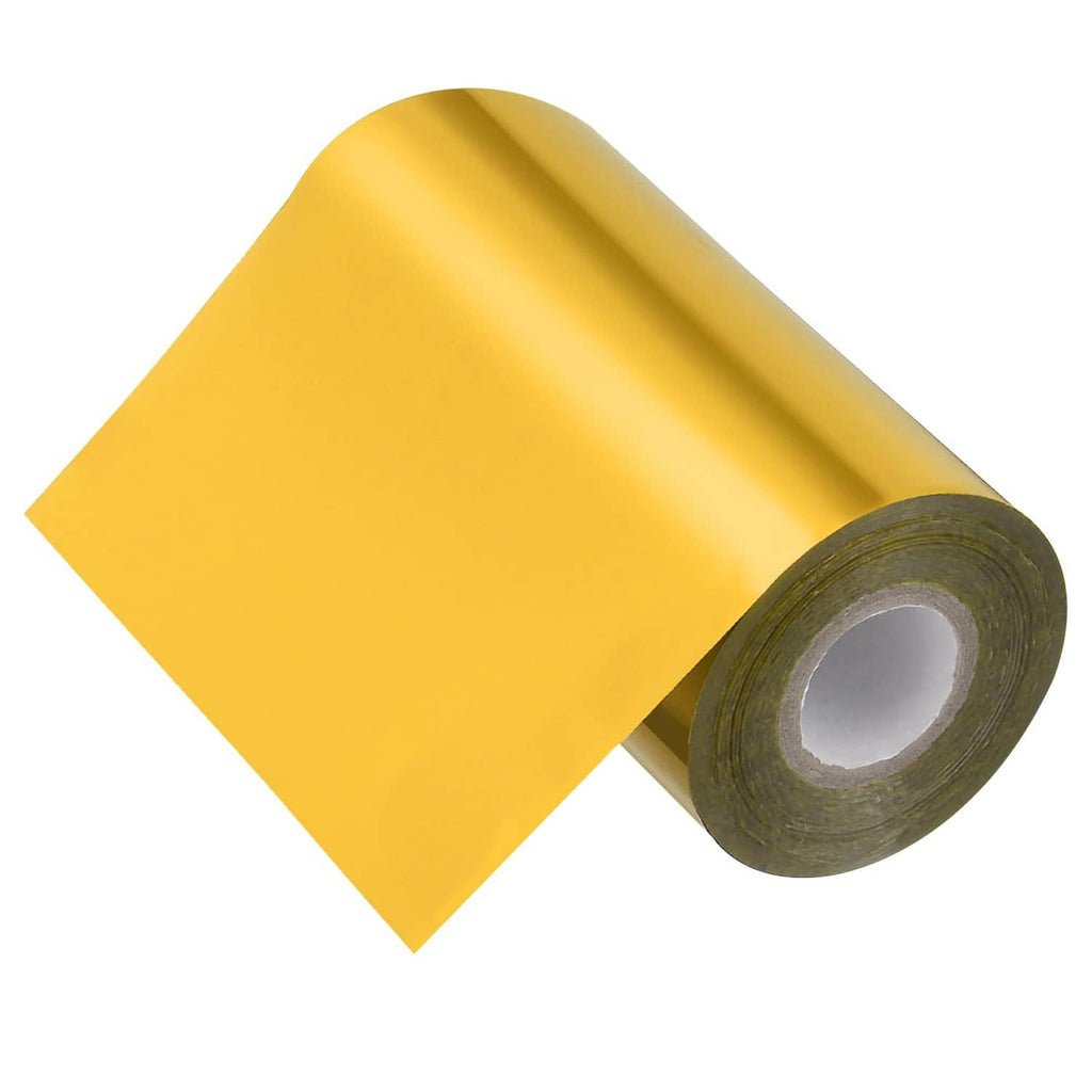Gold hot stamping foil paper sheet with coiled roll