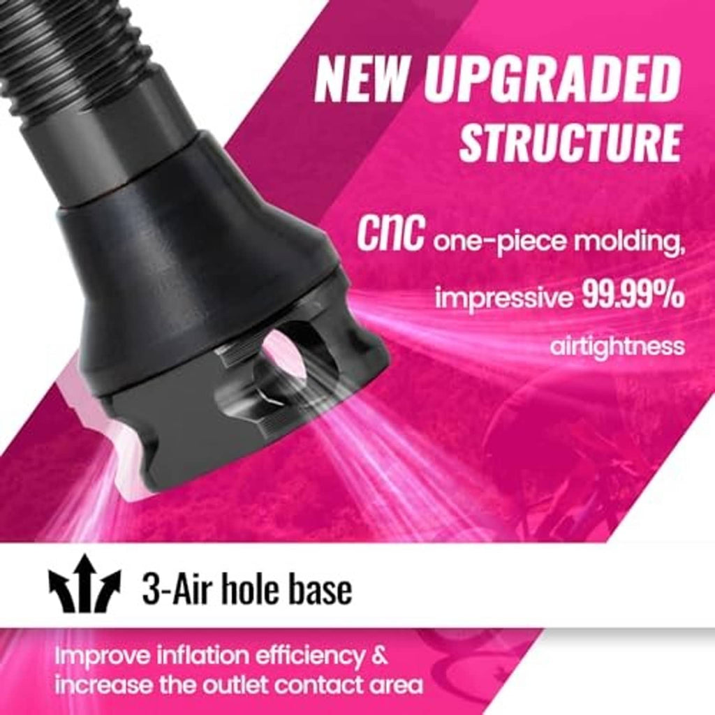 Reinforced Presta tubeless valve stem base with molded collar and metal threads