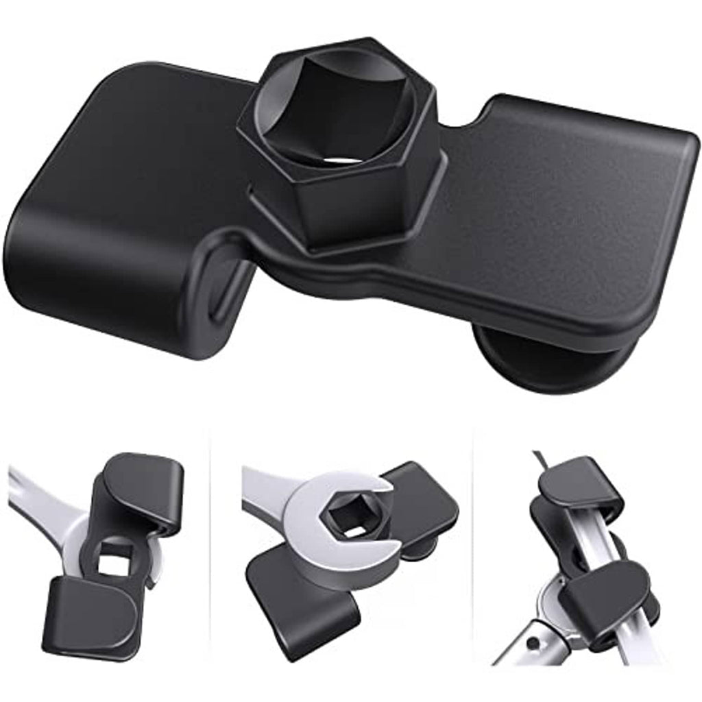 Black wrench extender adapter with hex socket head on a metal extension