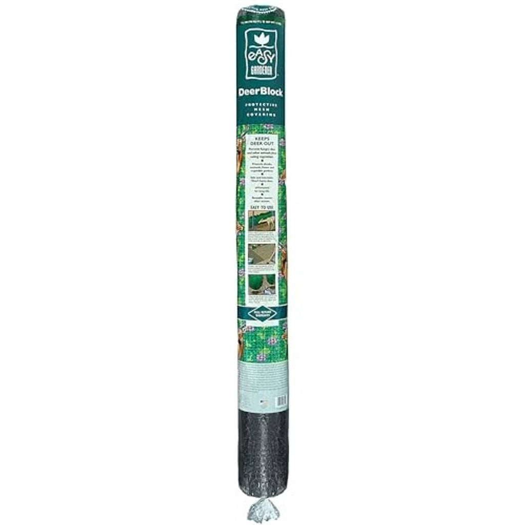 Deer-block protective mesh covering roll with Easy Gardener packaging label