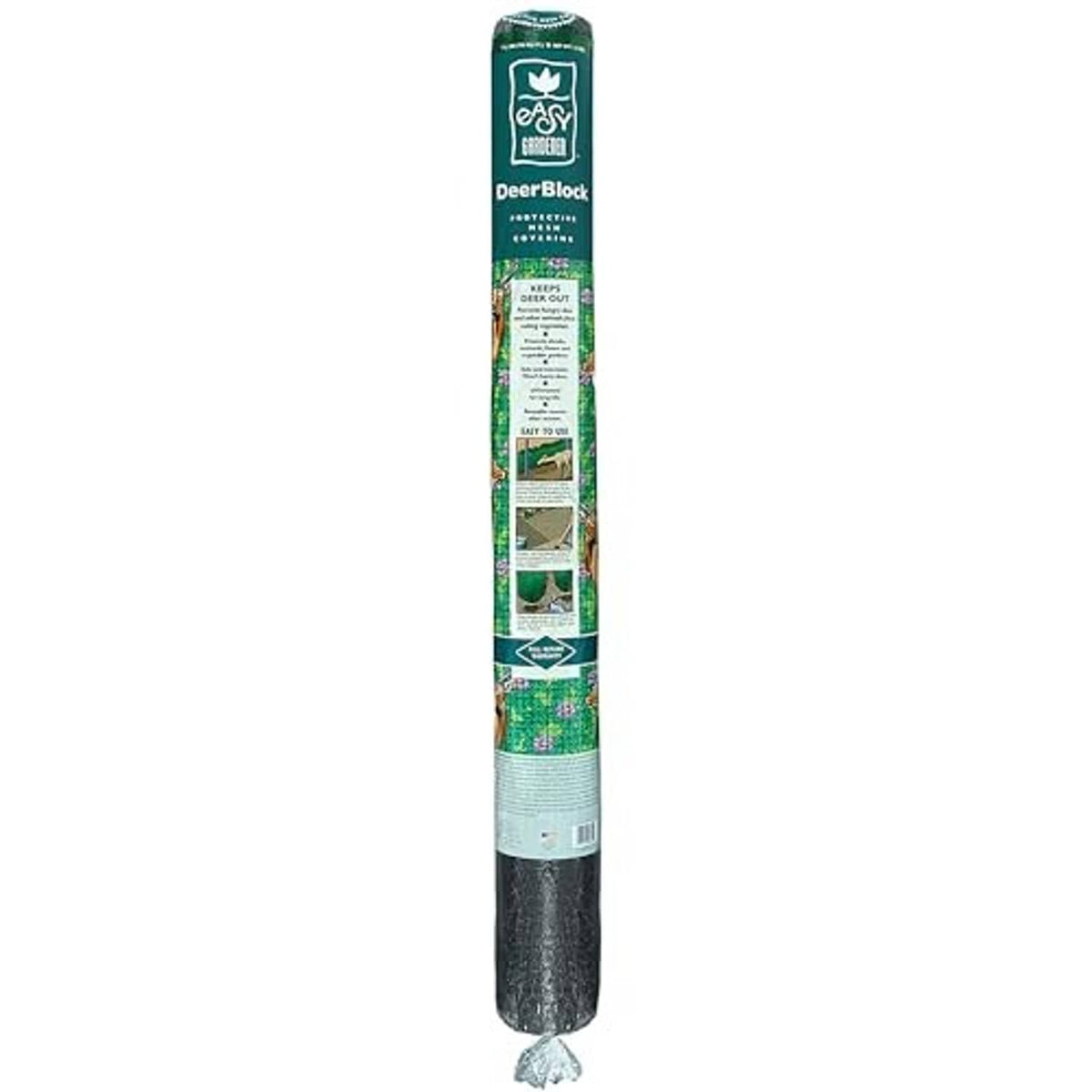 Deer-block protective mesh covering roll with Easy Gardener packaging label