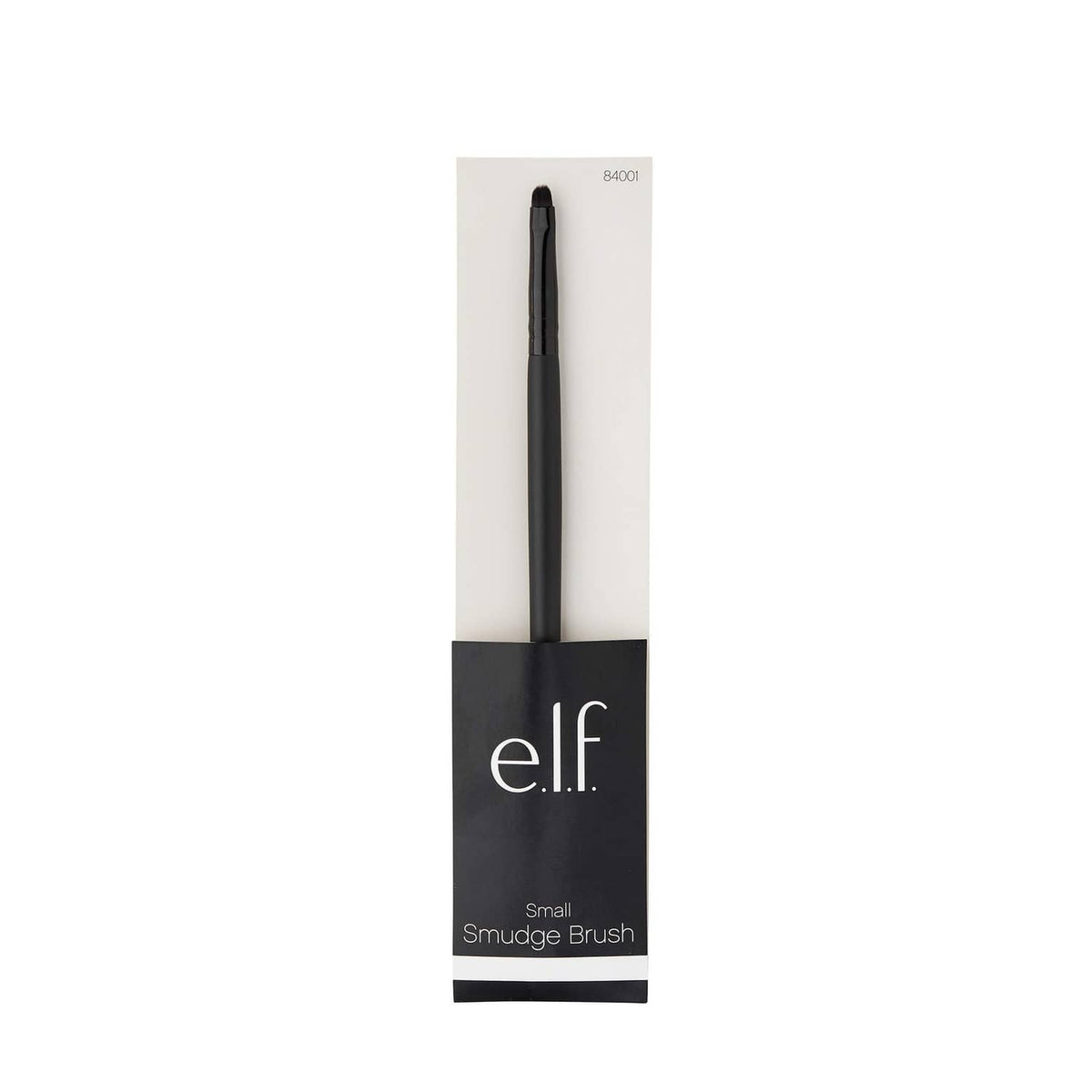 Small Smudge Brush with black handle and e.l.f. logo on package
