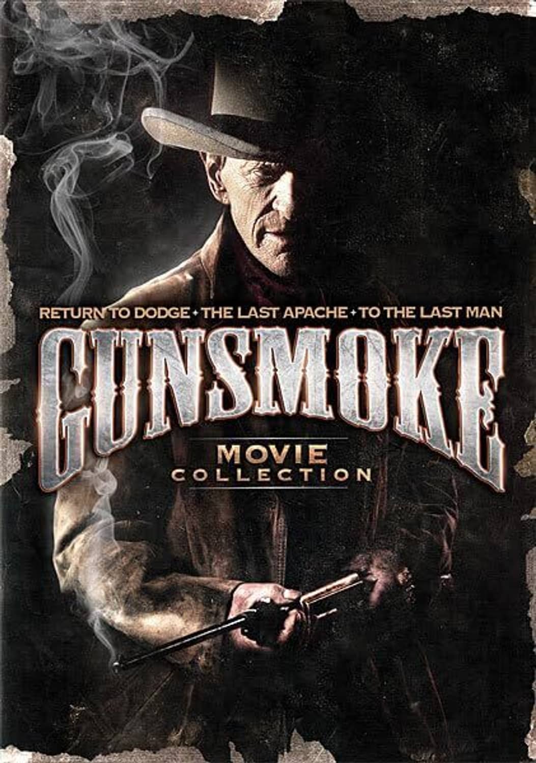 Gunsmoke Movie Collection DVD cover with cowboy and rifle artwork