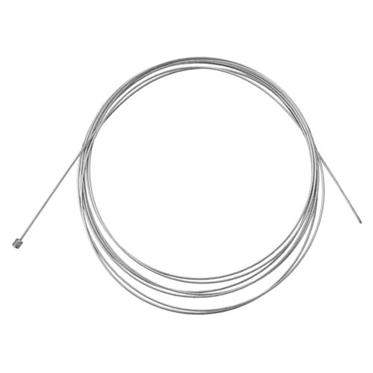Silver throttle control cable set with two parallel cable lines and ends
