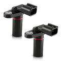 Camshaft position sensor pair, black bodies with red seal ring and metal mounting ring