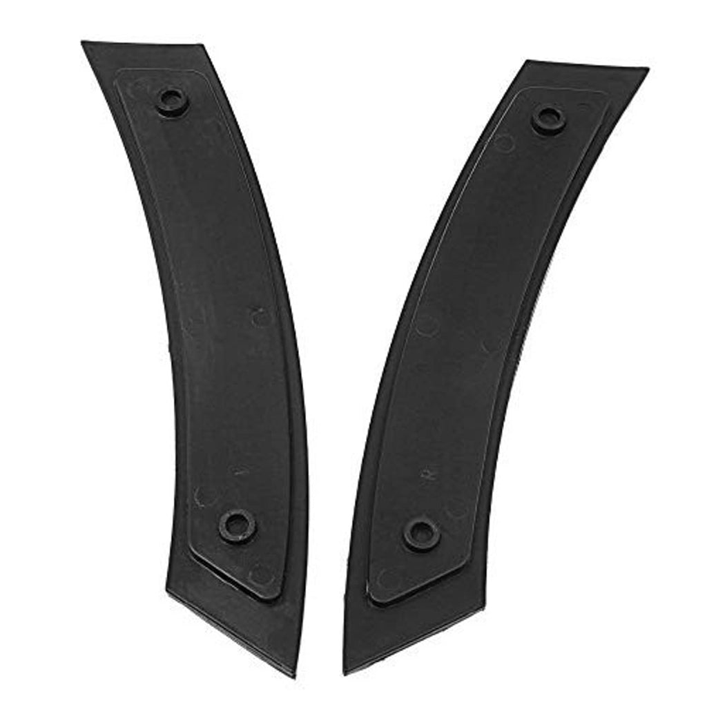 Smoked-lens fender bumper reflectors, black housings with mounting holes (left/right)