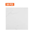 White marble-pattern self-adhesive vinyl floor tile, 12 in x 12 in square