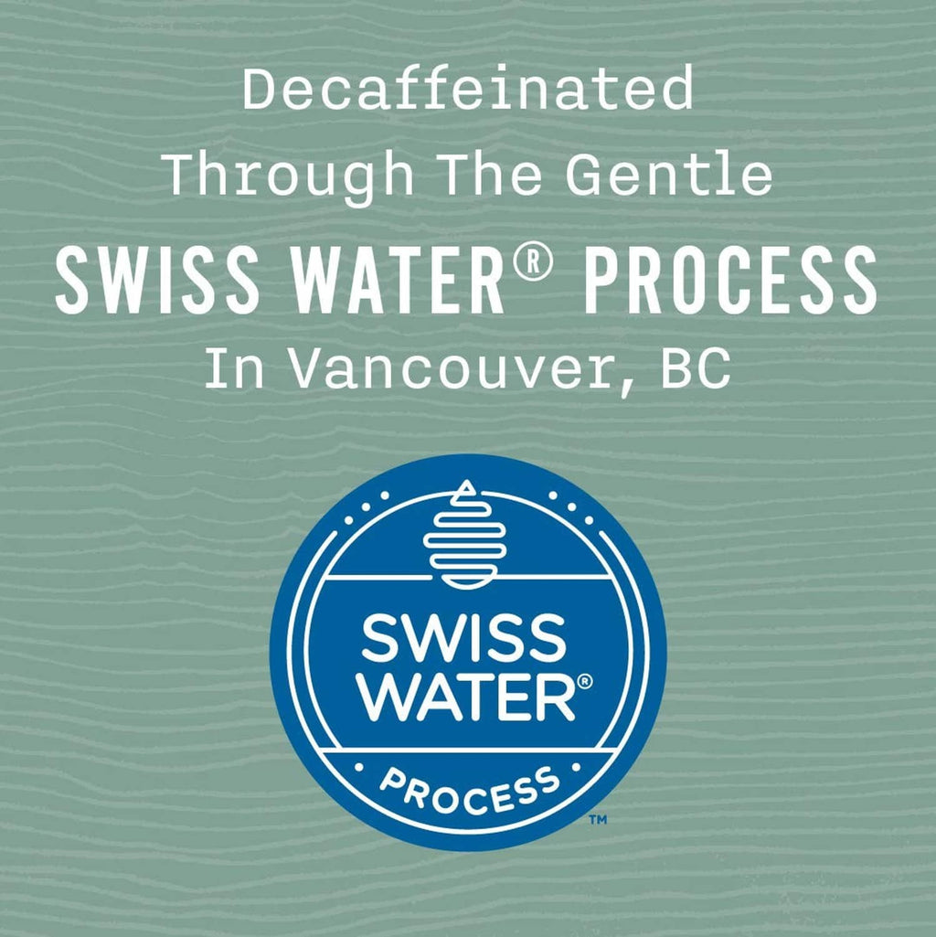 Swiss Water process decaf label graphic