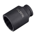 12-point deep impact socket, 1/2-inch drive, 41mm; black Cr-Mo steel.