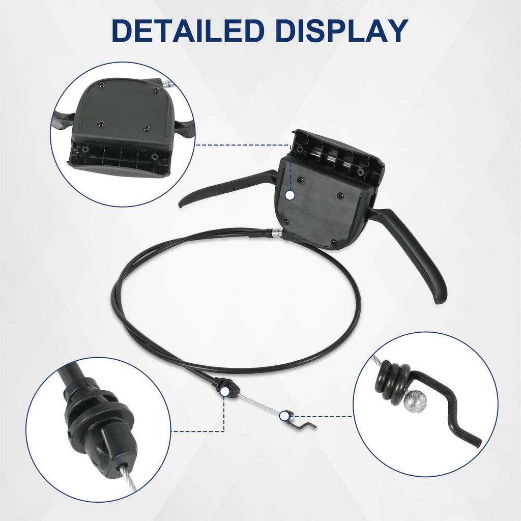 Black drive control cable with switch housing and cord, showing detailed connector points