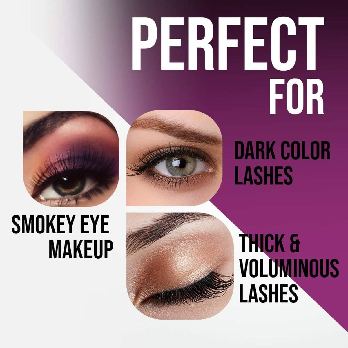 DUO dark-tone strip lash adhesive used to bond lashes for a voluminous look