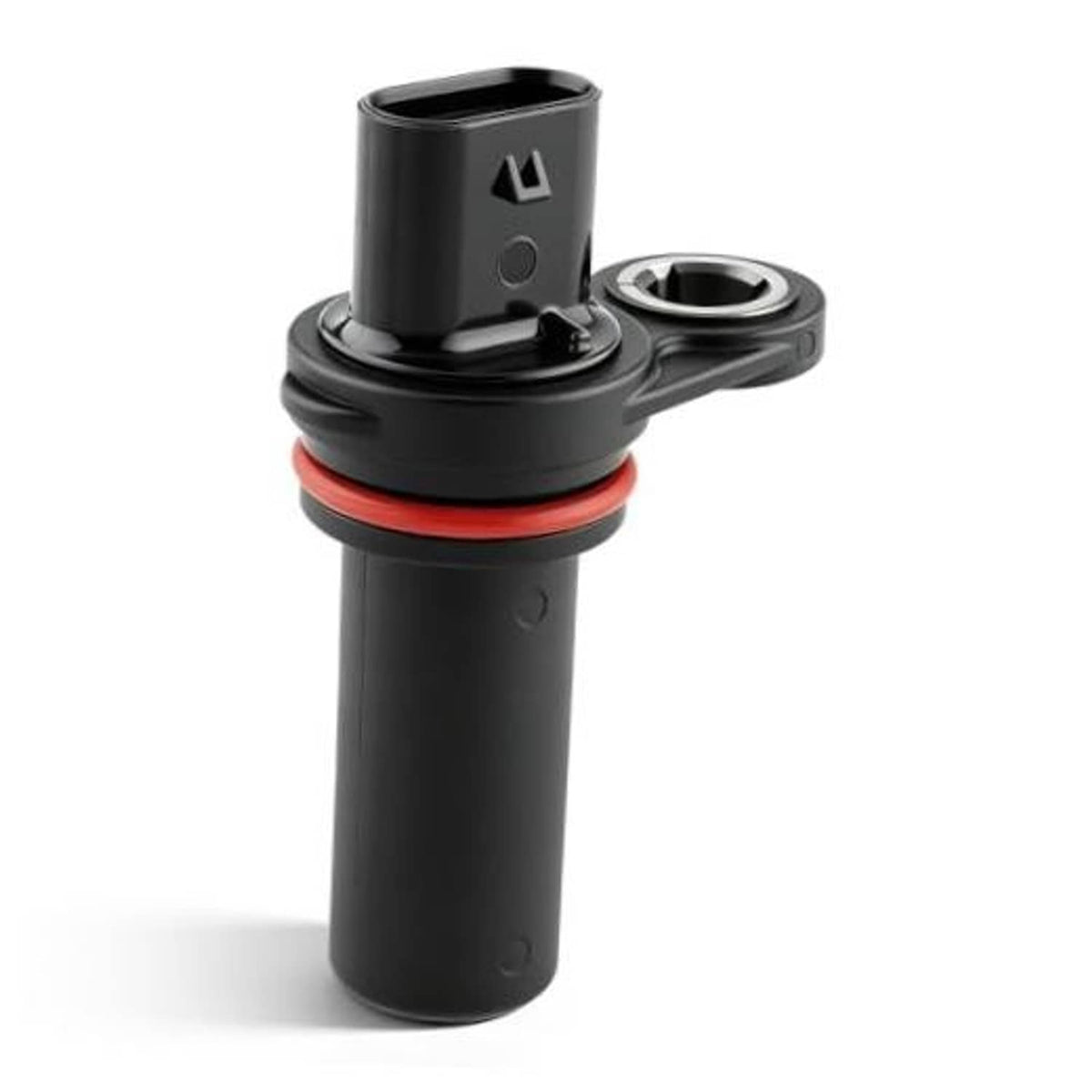 Crankshaft position sensor with black plastic body and electrical connector