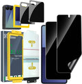 Ferilinso privacy screen protector kit for Z Flip, black film set with camera cutouts