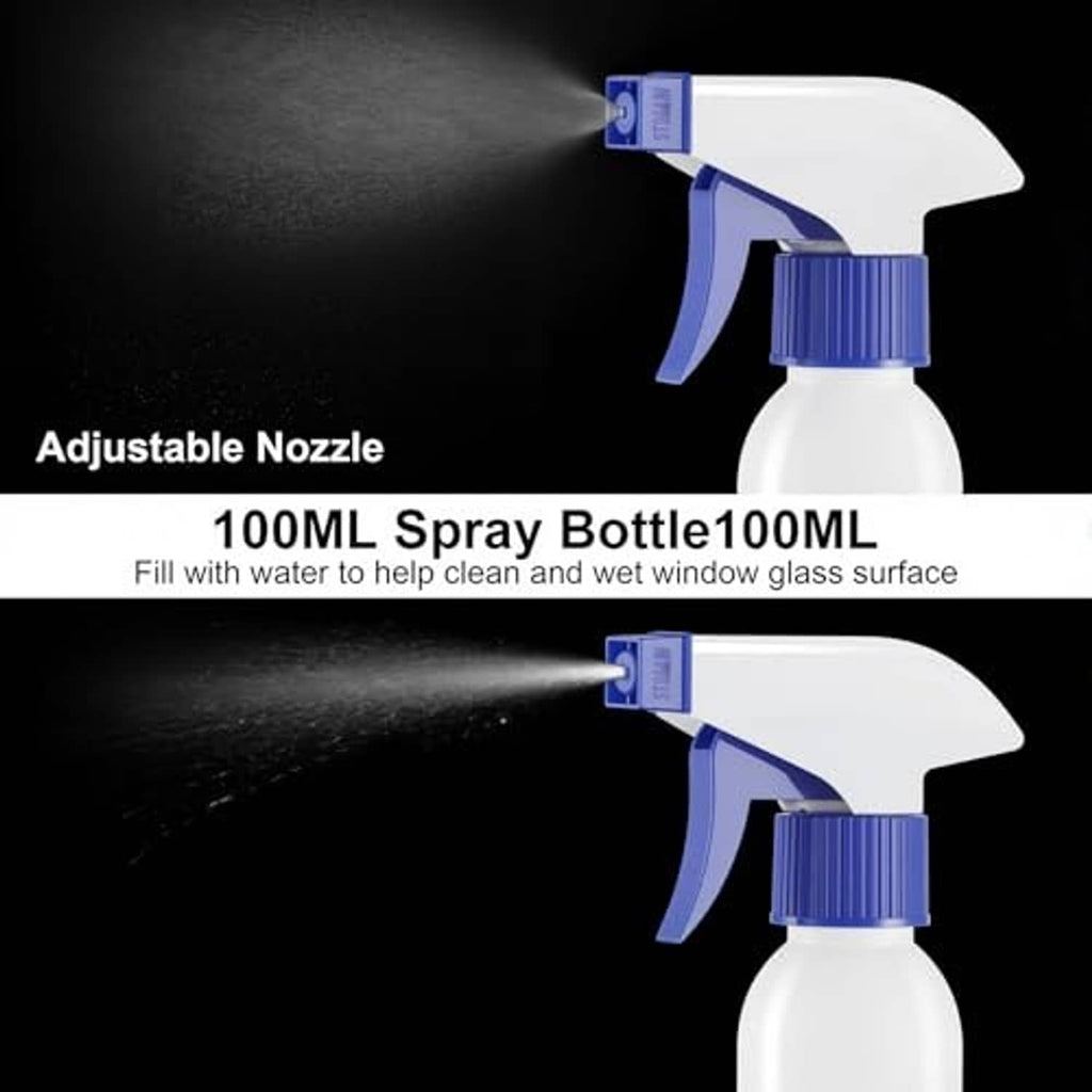 Car window film sprayer bottle with adjustable nozzle and 100ml refill bottle