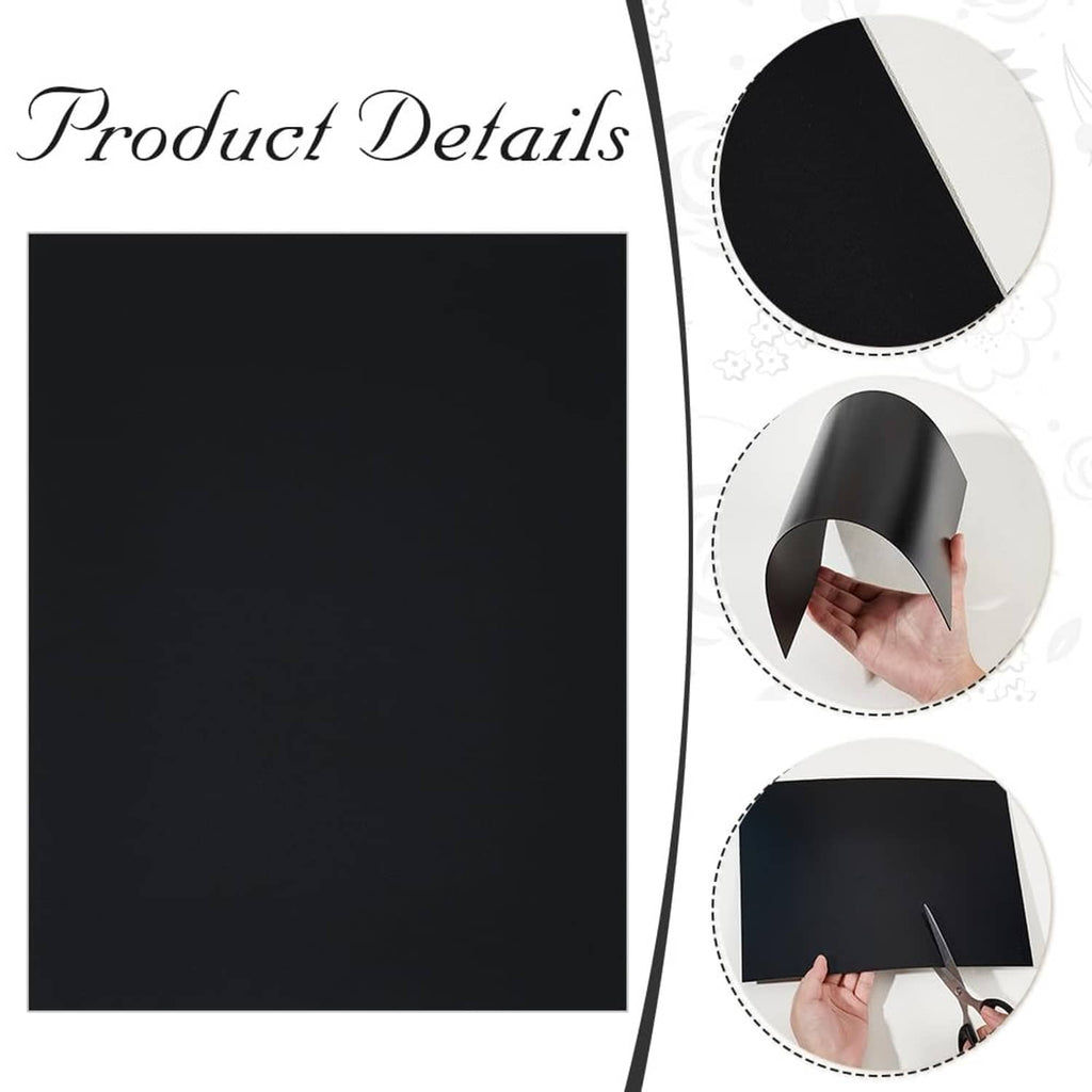Black rectangular plastic brim insert detail, shown for hat brim shaping
