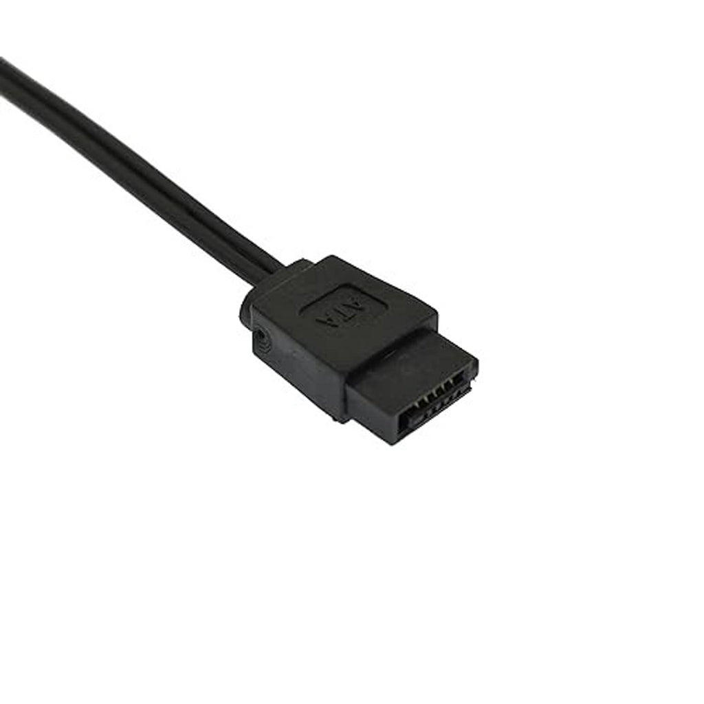 Slimline 6-pin power adapter connector end on cable
