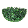 Artificial green topiary ball with dense layered leaves