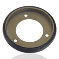 21-inch black drive friction wheel disc with bronze center and three mounting holes