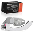 Rear left interior door handle with chrome finish and ABS-plastic housing
