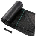 Dark gray shade cloth roll with fine mesh texture, tightly folded for easy unrolling