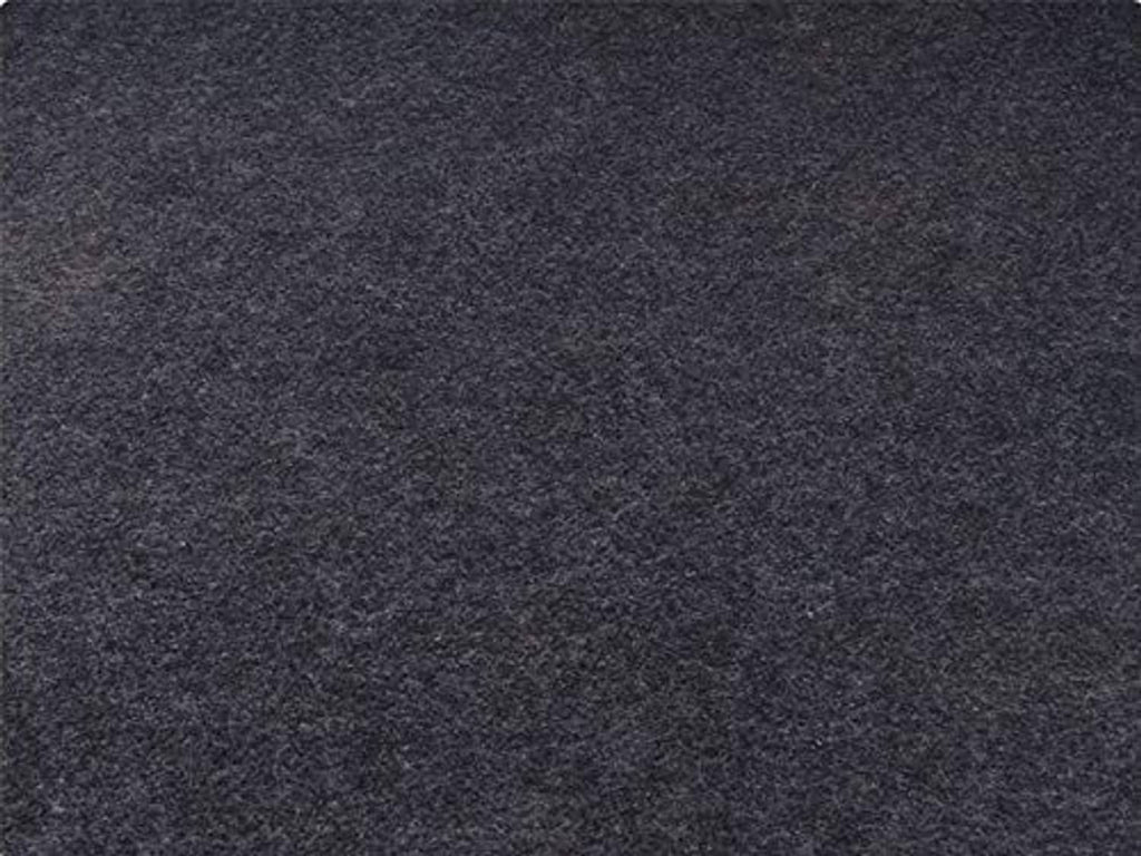 Dark gray under grill mat with textured, felt-like surface