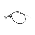Engine hood release cable assembly with black mounting bracket and cable