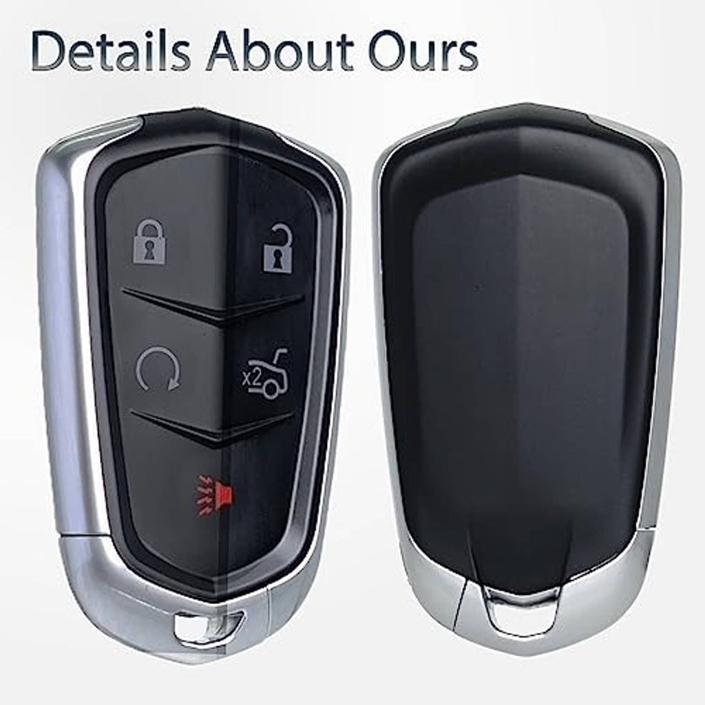 Key fob shell case replacement with front icon face and blank back cover
