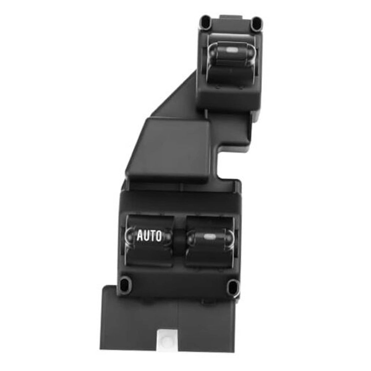 Black driver side master power window switch with AUTO button and rocker controls