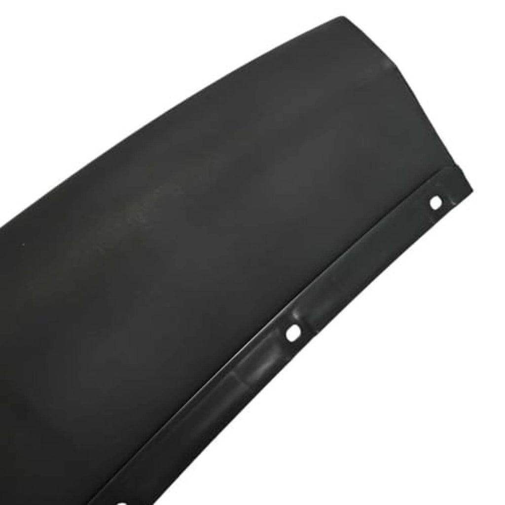 Front bumper grille insert panel edge, black plastic with mounting holes