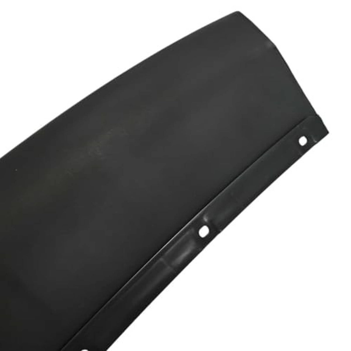 Front bumper grille insert panel edge, black plastic with mounting holes
