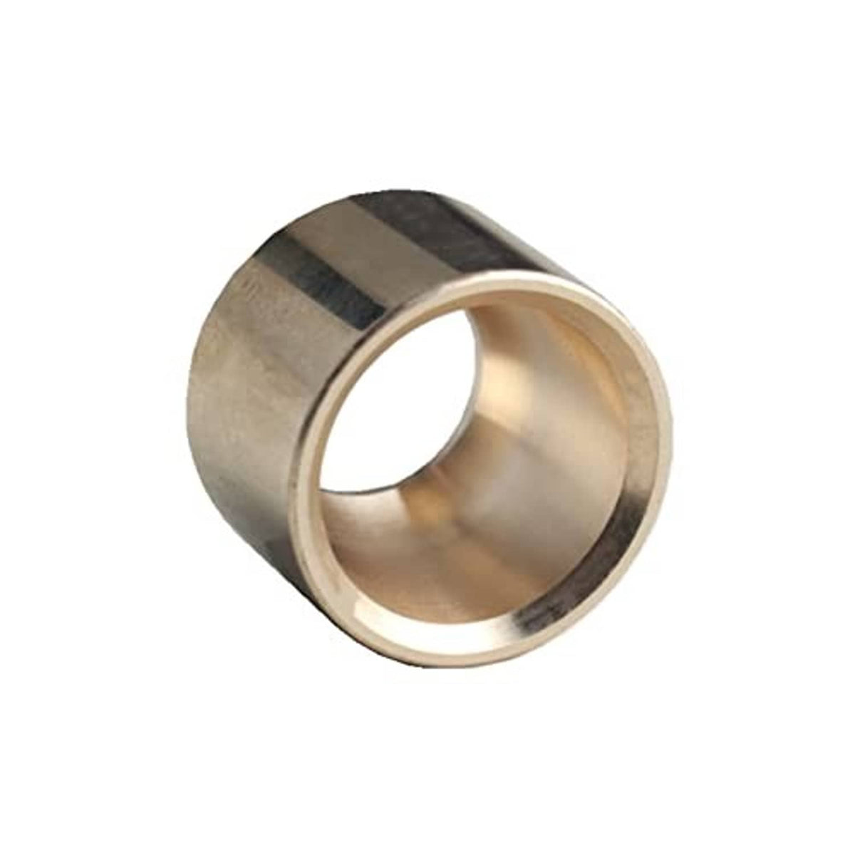Brass shifter bushing front view with visible inner bore and beveled edge