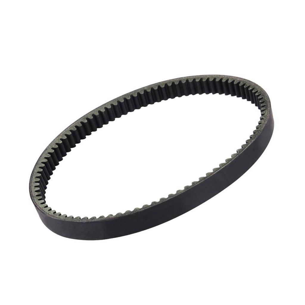 ATV drive belt, black toothed belt loop with textured sides and inner ribs