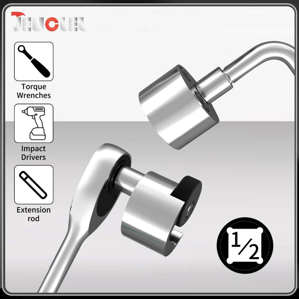 1/2 in drive stud remover extractor tool with long handle and chrome body