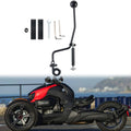 Black forward-reverse motorcycle shifter linkage with round ball knob lever