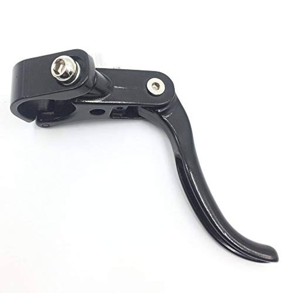 Black road bike brake lever, aluminum alloy, with mounting bolt and cable adjust