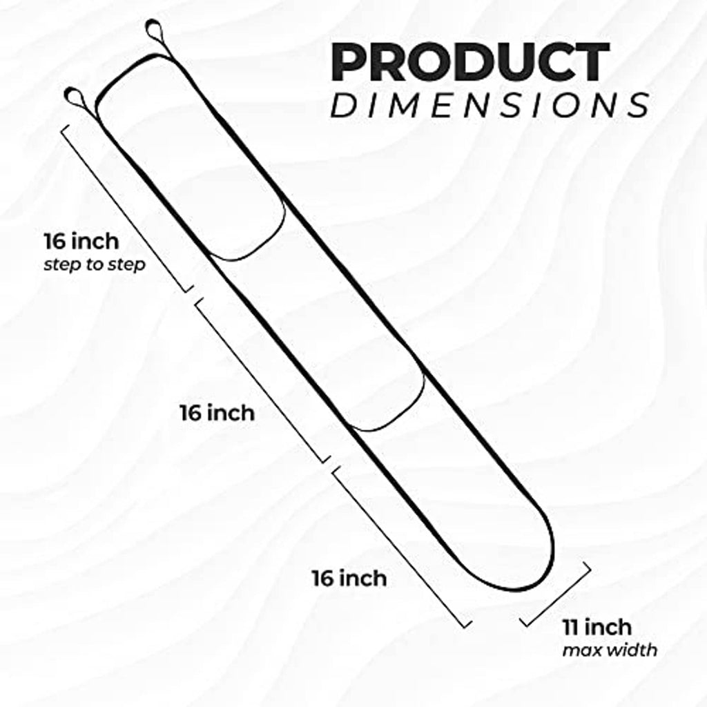 HANG N' BANG 3-step climbing aider, long pad with three sections and two top loops
