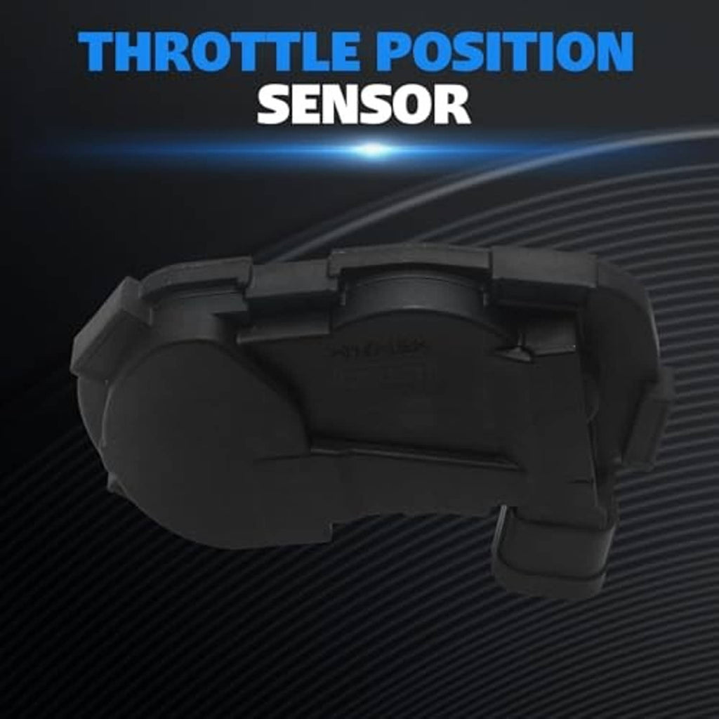 Black throttle position sensor with molded connector housing