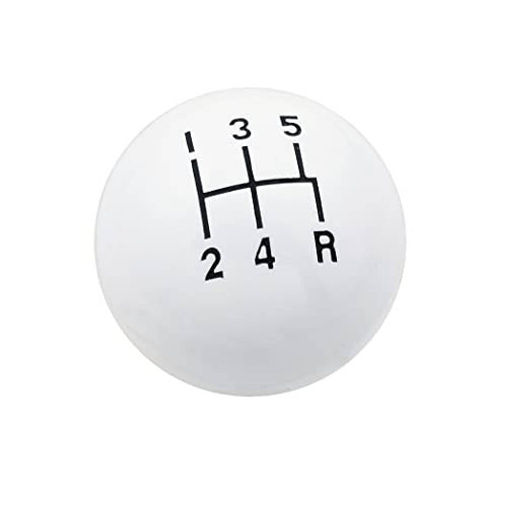 White round shift knob face showing grid for 1, 2, 3, 4, 5 and R