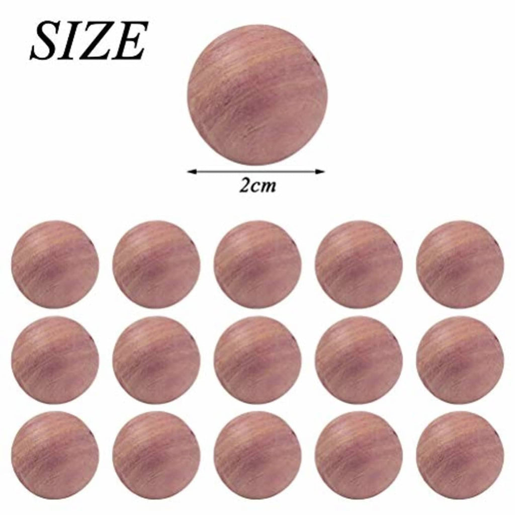 Round cedar disc blocks, size 2 cm shown, smooth purple-brown wood surface.