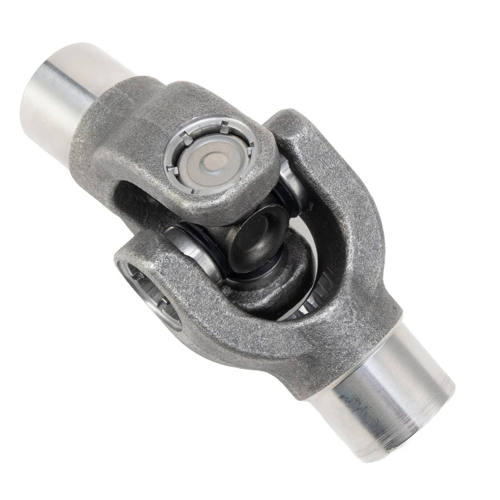Drive shaft U-joint yoke joint angled close-up of bearing housing