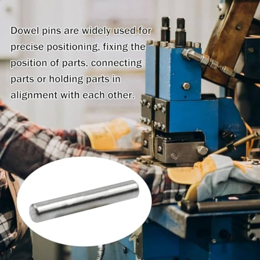 Stainless steel dowel pin, straight cylindrical locator piece for precise alignment