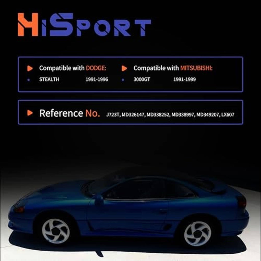 Ignition control module product graphic with blue sports car