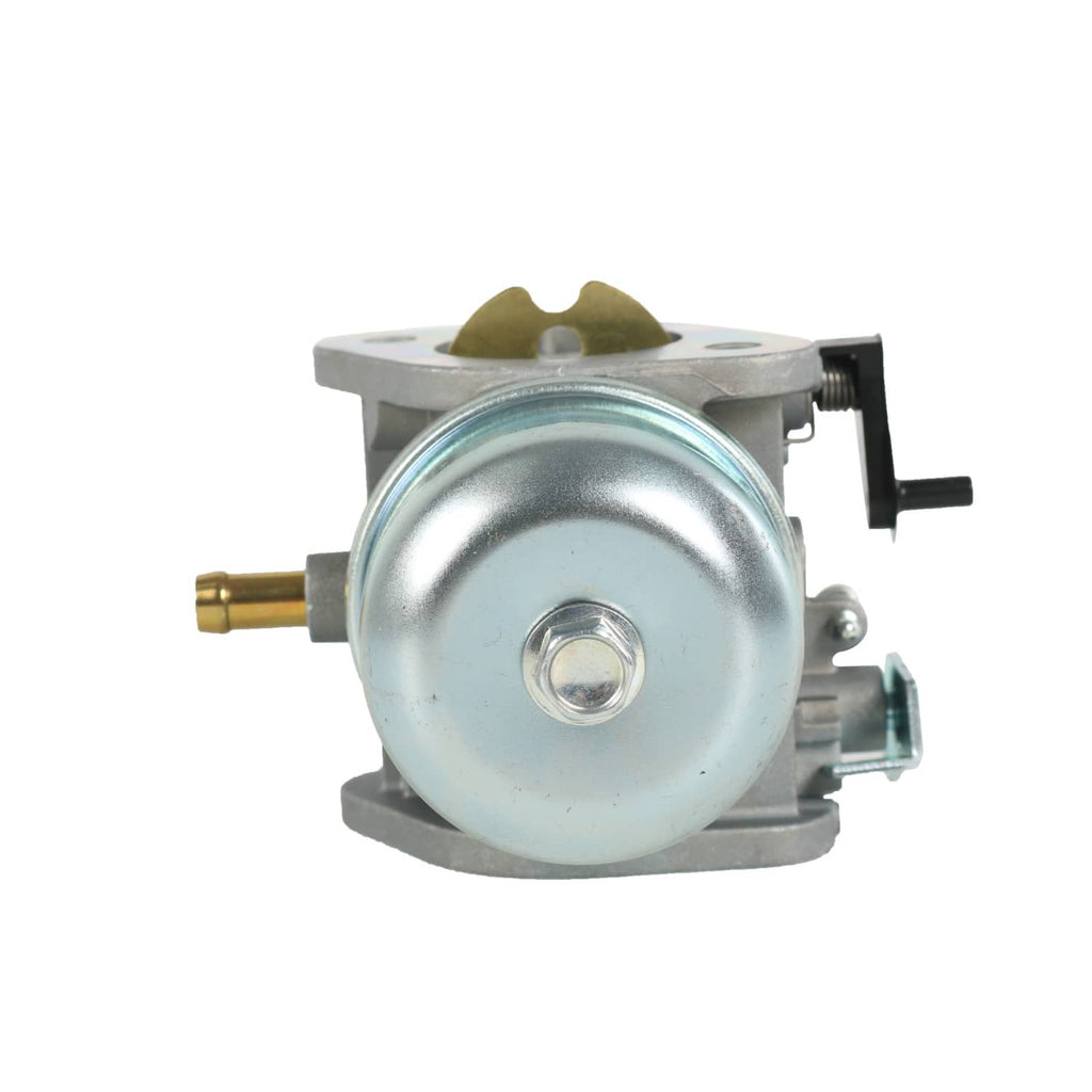 Carburetor with round air horn, visible diaphragm spring housing, and side outlet