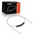 Parking brake cable assembly with black sleeves and metal end fittings