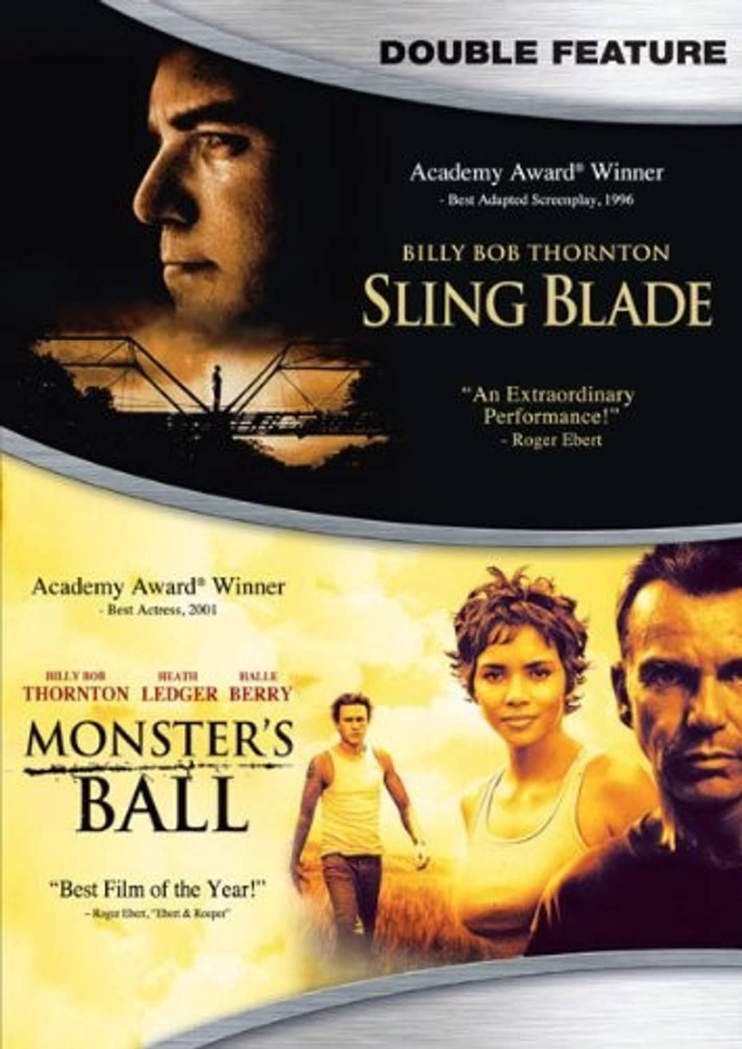 DVD double feature cover with Sling Blade and Monsters' Ball titles
