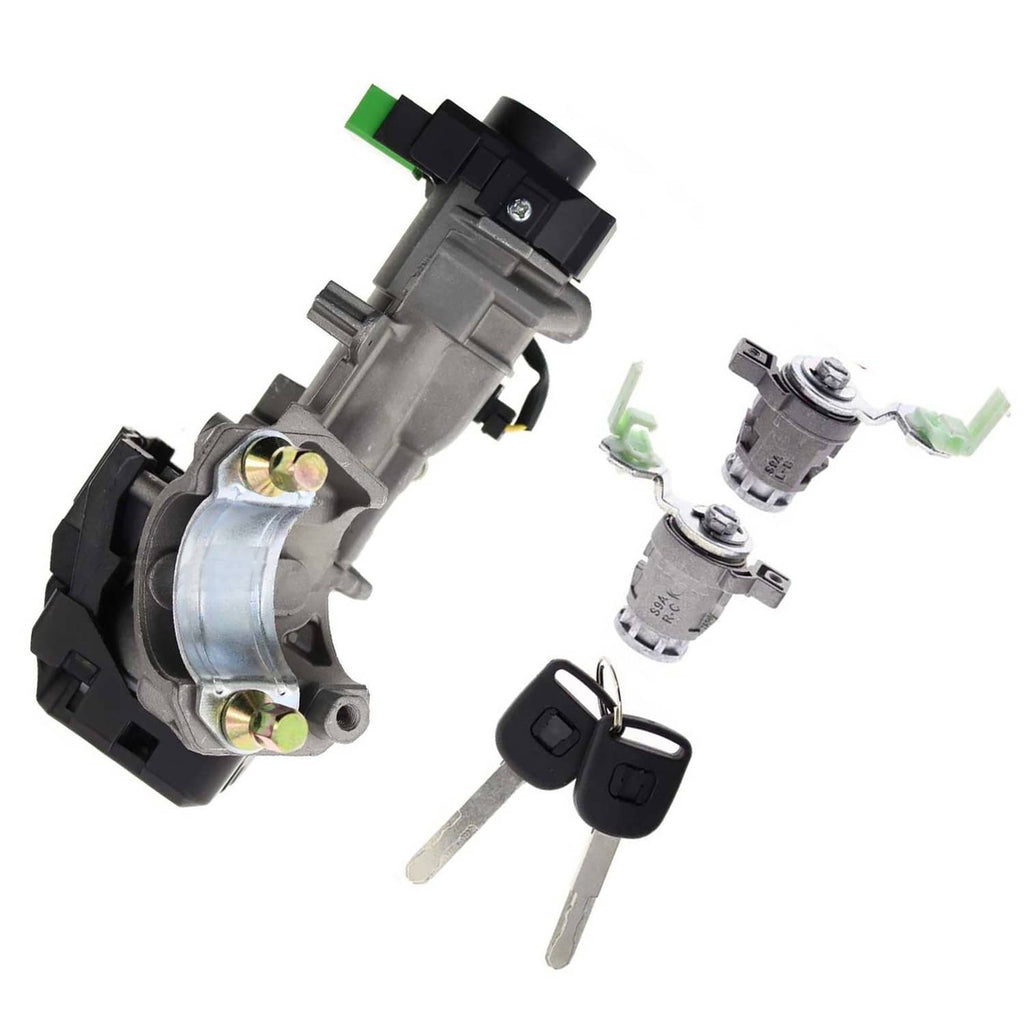 Ignition lock cylinder with 2 keys and separate lock barrel component