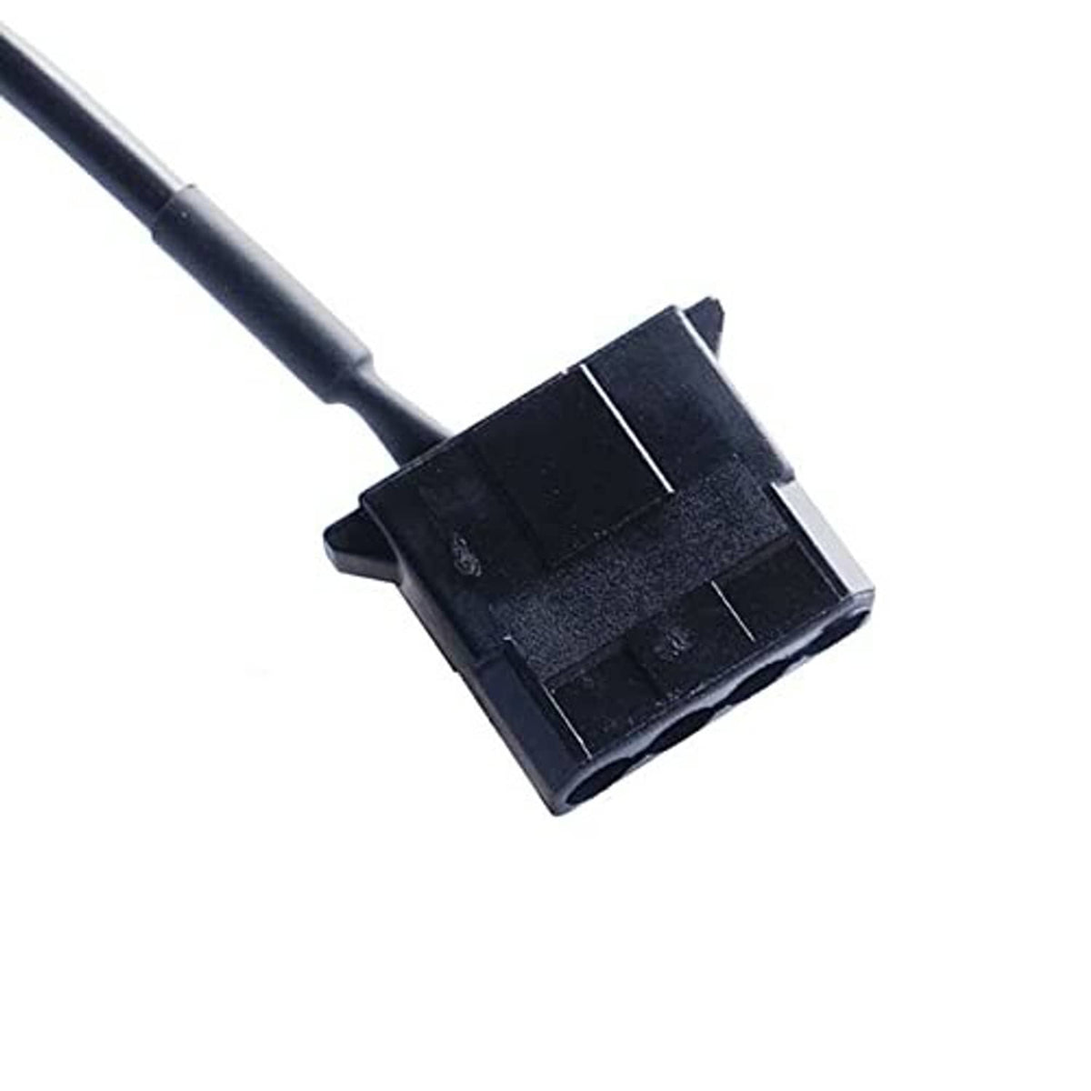 Molex 4-pin connector plug end on the DC power adapter cable