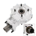Rear differential assembly with circular bearing housing and side axle output, silver metal