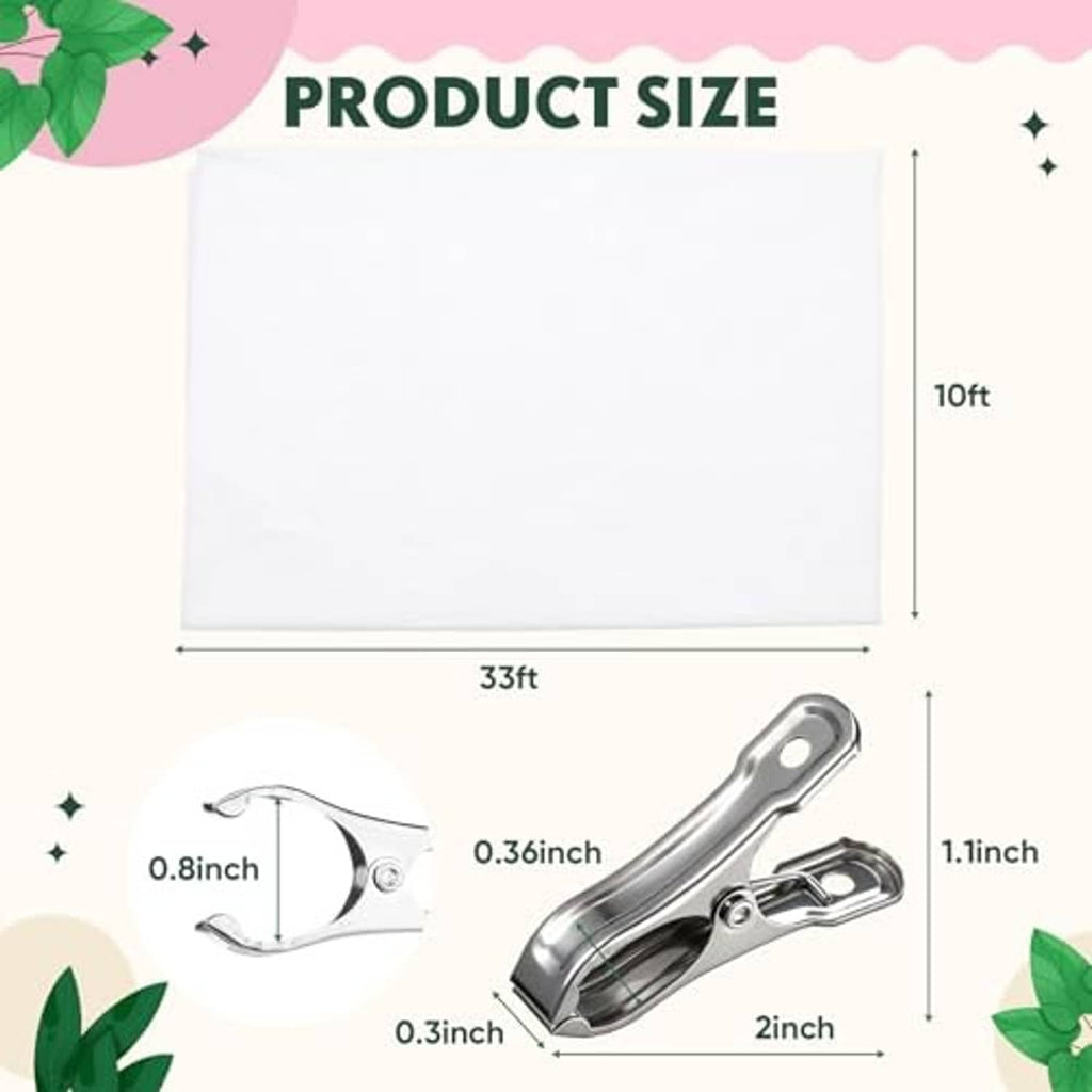 Large white non-woven plant sun cover sheet shown as a rectangular panel